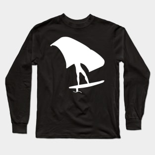 Wingsurfing with wingfoil Long Sleeve T-Shirt